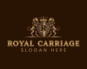 Lion Royal Crown logo design