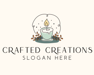 Ornamental Candle Light logo design