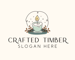 Ornamental Candle Light logo design