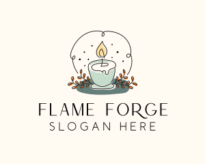 Ornamental Candle Light logo design