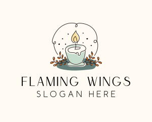 Ornamental Candle Light logo design