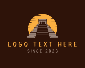 Rustic Temple Pyramid logo
