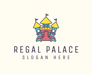 Inflatable Palace Playground logo design