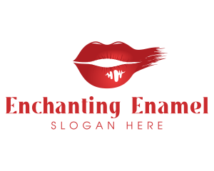 Cosmetics Lipstick Smudge logo