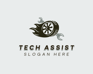 Tire Repair Automotive Logo