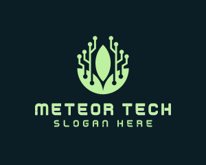 Eco Leaf Tech logo design