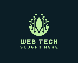 Eco Leaf Tech logo design