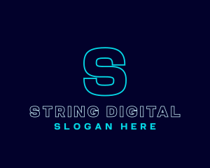 Gaming Digital Neon logo design