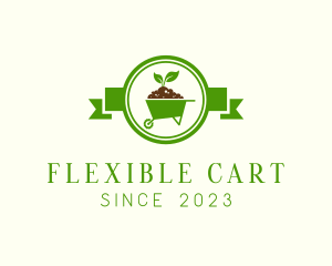 Gardening Soil Cart logo design