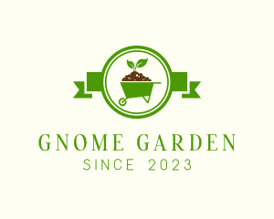 Gardening Soil Cart logo design