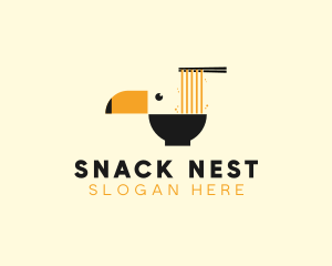 Toucan Noodle Bowl logo design