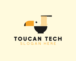 Toucan Noodle Bowl logo design