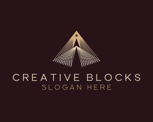 Luxury Pyramid Star logo design