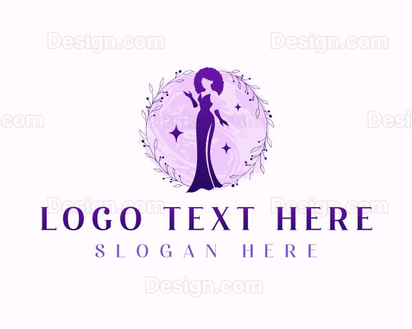 Elegant Floral Gown Logo