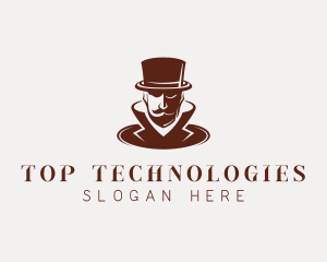 Gentleman Fashion Top Hat logo