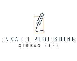 Publishing Quill Writing logo design