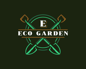 Gardening Shovel Landscape logo design