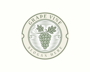 Grapes Farmers Market logo design