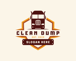 Dump Truck Logistics logo design