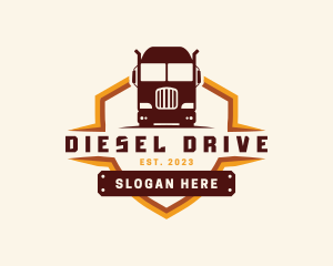 Dump Truck Logistics logo design