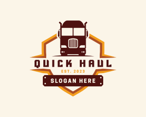 Dump Truck Logistics logo design