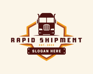 Dump Truck Logistics logo design