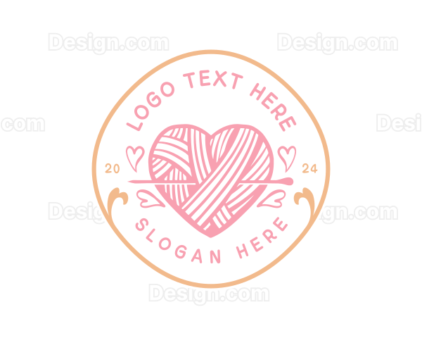 Yarn Heart Crochet Logo