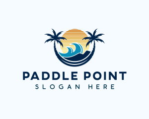 Beach Surfing Resort Logo