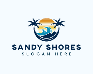 Beach Surfing Resort logo design