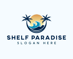 Beach Surfing Resort logo design