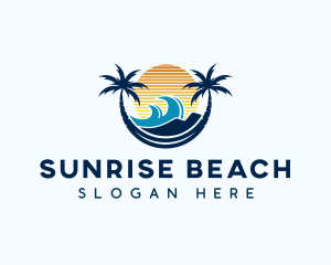 Beach Surfing Resort logo design