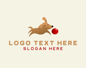 Cute Dog Ball logo