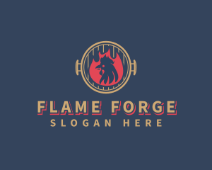 Fire Chicken Grill logo design