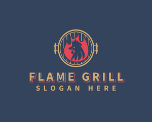 Fire Chicken Grill logo design