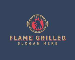 Fire Chicken Grill logo design