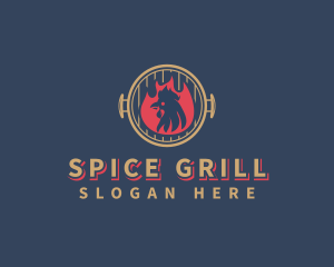 Fire Chicken Grill logo design