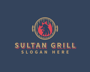 Fire Chicken Grill logo design