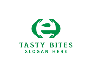 Eco Friendly Leaf Organic  Logo