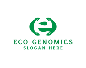 Eco Friendly Leaf Organic  logo design