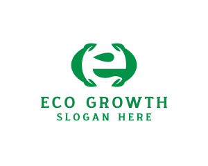 Eco Friendly Leaf Organic  logo design