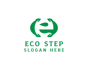 Eco Friendly Leaf Organic  logo design