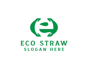 Eco Friendly Leaf Organic  logo design