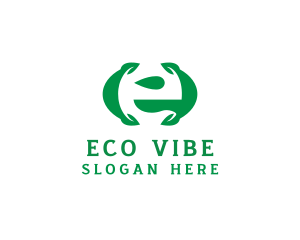 Eco Friendly Leaf Organic  logo design