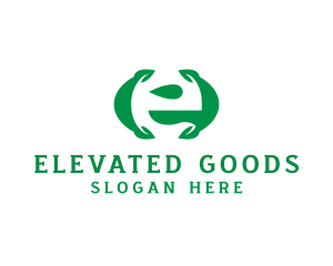 Eco Friendly Leaf Organic  logo design