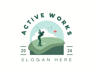 Sports Golf Athlete logo design