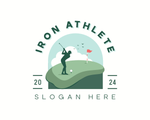 Sports Golf Athlete logo design