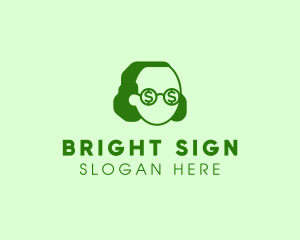 Franklin Dollar Sign Eyeglasses logo