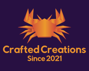 Orange Crab Origami logo design