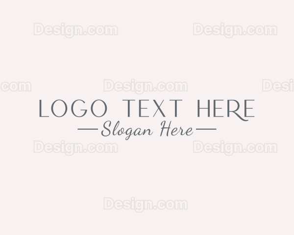 Minimalist Beauty Brand Logo