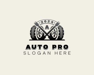 Auto Tire Wheels logo design